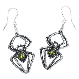 Alchemy Gothic Emerald Venom Pair of Earrings
