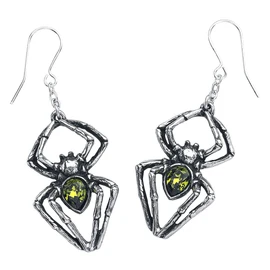Alchemy Gothic Emerald Venom Pair of Earrings