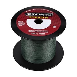 SpiderWire Stealth® Superline, Moss Green, 6lb | 2.7kg, 1500yd | 1371m Braided Fishing Line, Suitable for Freshwater and Saltwater Environments