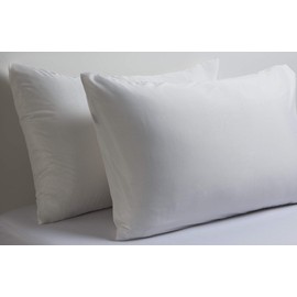 LinenZone 400 Thread Egyptian Cotton Luxury Hotel Quality (White, Stanadard Pillow Cases Pair 50x75CM)