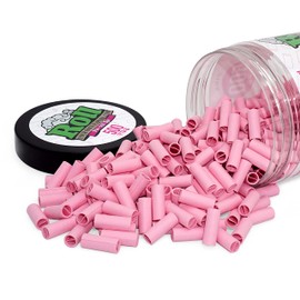 ROLLYOUROWNPAPERS Pink Pre-Rolled Filter Tips, Ø7mm - Bottle of 500 Tips