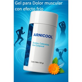 Gel de Árnica con Caléndula y Mentol Efecto Frío para Uso Muscular y Articular Fórmula Concentrada 130 g