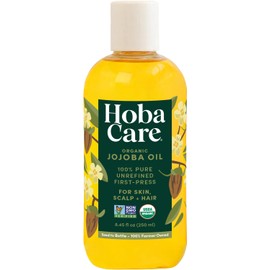 Organic HobaCare Jojoba Oil 250ml (8.45 oz) by Hobacare