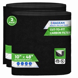 Bagean Carbon Pre Filter A 10" x 48" Compatible with Honeywell 50250-S & 50250 - Fits Honeywell Air Purifier Filter Replacement - Activated Carbon Prefilter A Filters Odors & Freshen the Air (2-Pack)