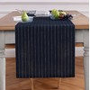 Solino Home Linen Table Runner 108 Inches Long - Pinstripe,
