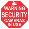 SIGNS UP Security Cameras Novelty Sign