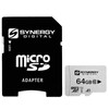 Synergy Digital 64GB Micro SDXC Secure Digital UHS-I Memory Cards,