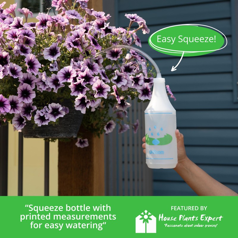 UpBloom - 32 Oz Squeeze Bottle for Hanging Plants, Squirt
