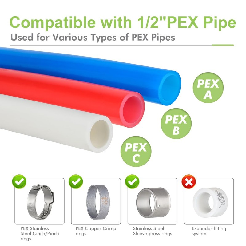 ORIANSE 10 Pack 3/4 Inch Press x 3/4" PEX Adapter