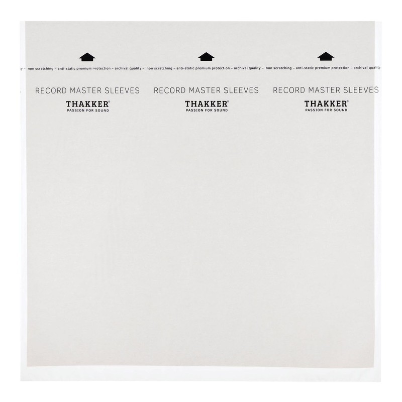 THAKKER Record Master Sleeves - 50 Anti-Static Inner Sleeves |