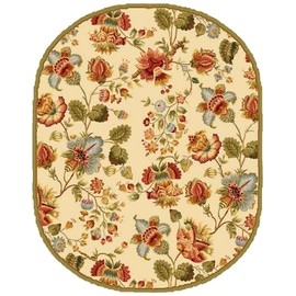 Safavieh Chelsea Collection HK331A Hand-Hooked French Country Wool Runner, 2'6" x 10' , Ivory