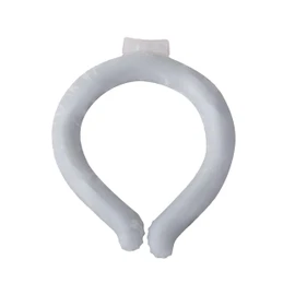 Global Japan PCM Neck Cooler W Icy Neck Round 1.5X Longer Lasting (Ice Grey, M)