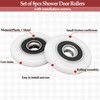 1"(25mm) Glass Sliding Door Pulleys,Shower Door Hardware Installation Kit Replacement