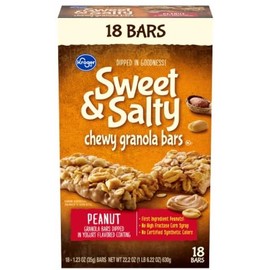 Sweet & Salty Peanut Chewy Granola Bars (Pack Of 1 Box) 18 x 1 23 oz. Bars In The Box.