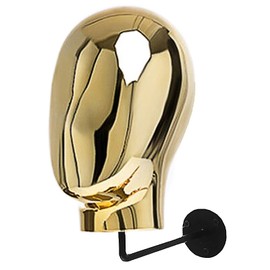 CHADWICK Soporte de pared para sombrero, soporte de cabeza de peluca, soporte de cabeza de maniquí desmontable, material plástico duradero, para salones y tiendas de belleza, aspecto de lujo en casa, circunferencia de la cabeza, 52 cm