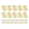 PATIKIL Small Jewelry Box Hinges 1-1/4 Inch, 10 Pack 180-degree