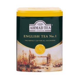 Ahmad Tea Caddy Gift Tin, English Scene, English Tea No.1, 100 Gram