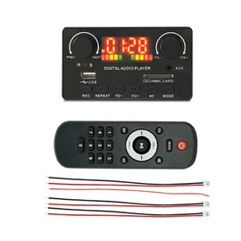 Atelierate MP3 WMA Decoder Board Wireless Bluetooth 5.0 7V-25V Decoder Car MP3 Player USB Record Module FM AUX Radio for Speaker