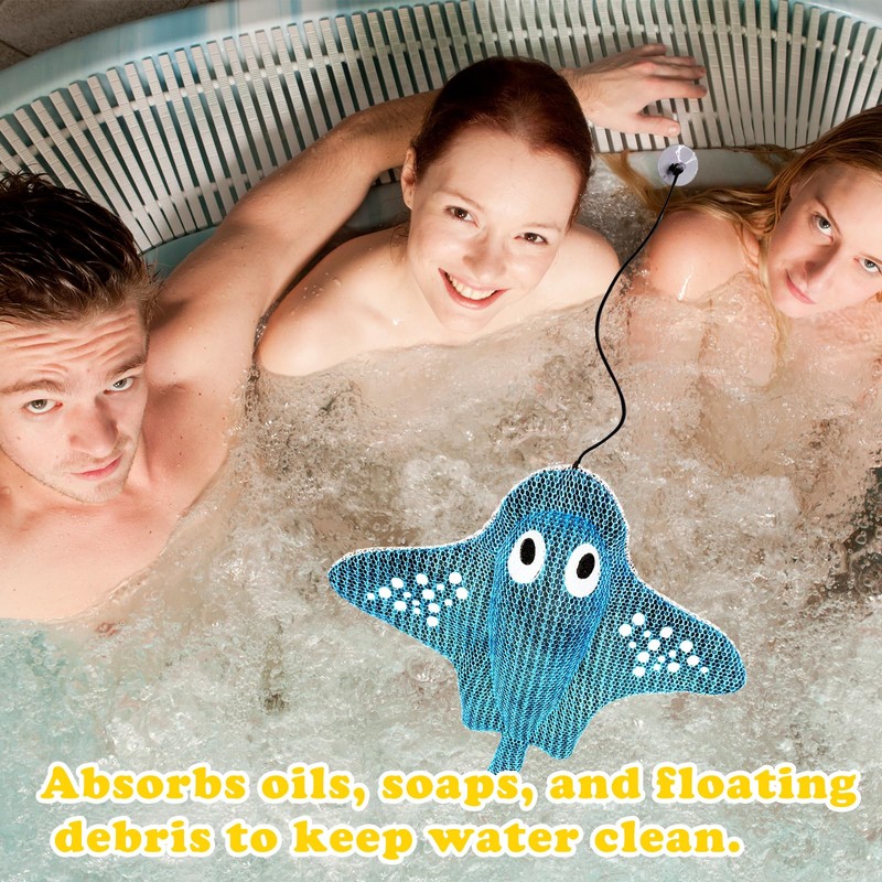 Hot Tub Scum Absorber, Reusable Spa & Pool Cleaner, Scum