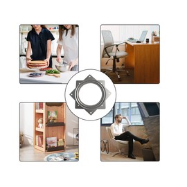 1 Pcs 6 Inch Susan Turntable Bearings Susan Turntable Lazy Susan Turntable Square Rotating Bearing Plate Lazy Susan Hardware Swivel Plate, for Swivel Plate,Corner Cabinet,Revolving Shelve in Kitchen