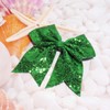 JOYRUBY Glitter Cheer Bow Hair Clip, 7 Inch Sequin Large