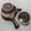 Ichikyu 585-18 Mino Ware Teapot, Bizen-style Sori Shape, Made in