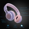Riwbox WT-7S Kids Bluetooth Headphones Light Up, Foldable Stero Wireless
