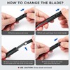 WORKPRO Premium Utility Knife Retractable Snap-off Blade, Heavy Duty Aluminum