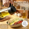Poshetion 2-in-1 Olive Oil Sprayer - 16oz Leak-Proof Dispenser