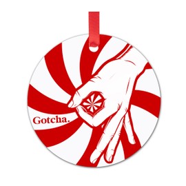 Circle Game Meme Christmas Ornament - Circle Game Gifts - Funny Christmas Ornaments - Funny Stocking Stuffers - Brother Christmas Gifts - Christmas Gag Gifts - White Elephant Gifts For Adults