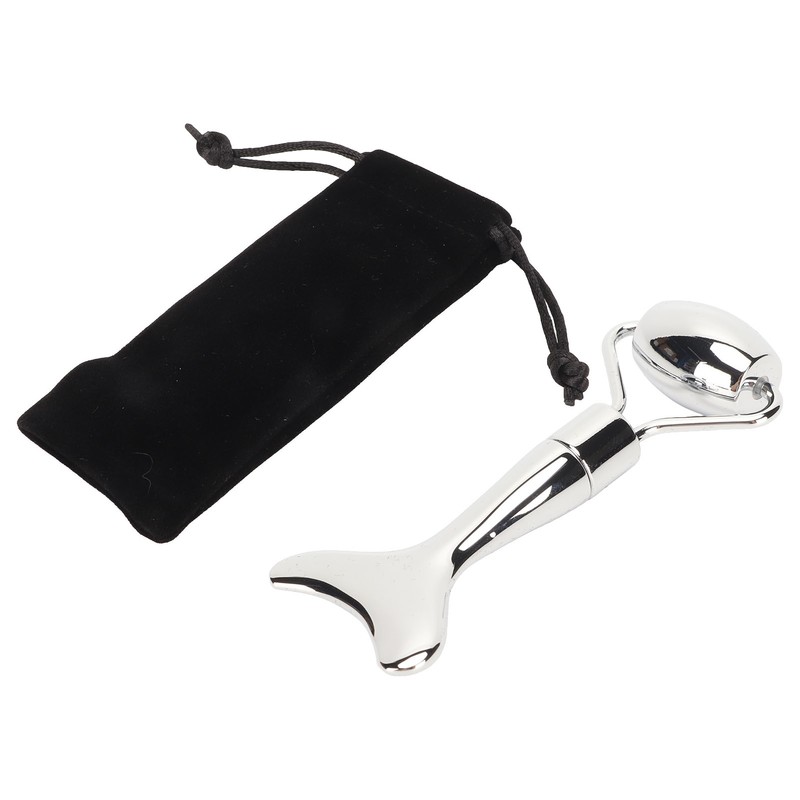 Facial Roller Gua Sha Board Double Heads Reduce Swelling Zinc