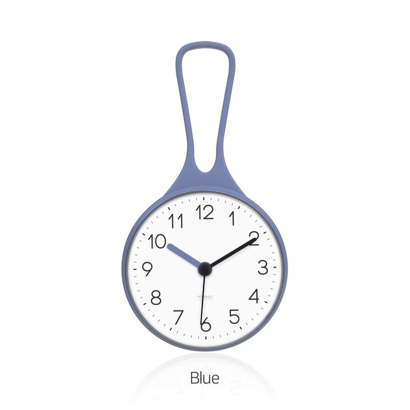 Mooas Loop Bathroom & Kitchen Clock, Waterproof Hanging Clock with