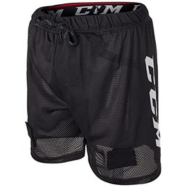 Men's Loose Fit Hockey Mesh Jock Shorts with Sock Tabs Size Senior (Senior Medium)