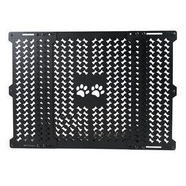 fouwick RV Entry Screen Door Protector, 20.5-31.5 Inch Adjustable Screen Door Grille Guard, Black, JT-MD001