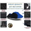 SBU Black/Blue Heavy-Duty, 600 Denier Trailerable PWC Jet Ski Cover