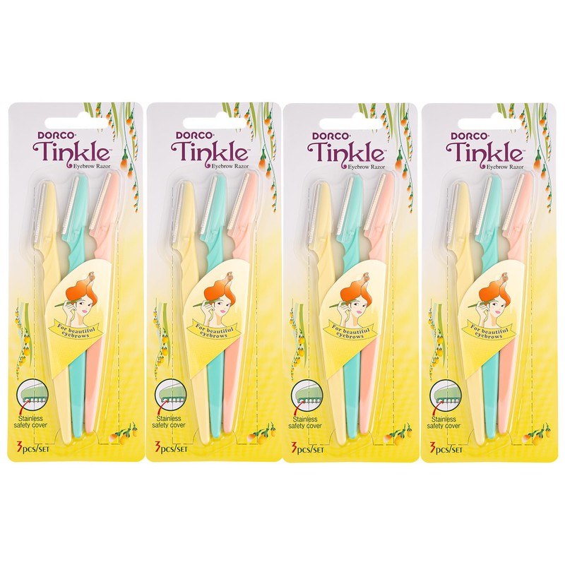 Tinkle Dermaplaning Tool 12ct, Dermaplane Razor for Women, Safe and