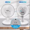 Comfort Zone 6 Inch Desk Fan White 2 Speed Quiet
