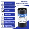 BOJACK 88-108 uF/MFD 220-250 VAC Voltes 50/60 Hz Universal Round