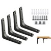 SAYAYO 4 PCS Iron Wall Shelf Bracket, 4 x 4