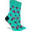Good Luck Sock Women's Ladybugs Socks, Adult