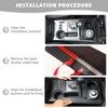 Jimen Compatible with Toyota 4Runner 2010-2023, Gear Shift Panel Cover