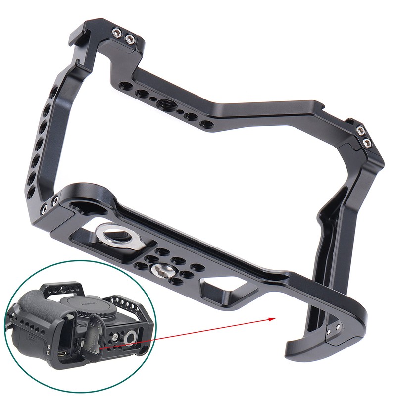 FOTGA Camera Cage and Top Handle Kit for Canon EOS