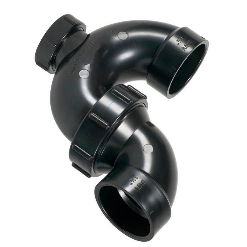 LEFITPA Replacement 93231 1-1/2 Inch ABS P-Trap with Cleanout and