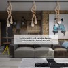 Zerodis Hemp Rope Pendant Light Fixture, 59.1inch Hemp Rope Light