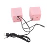 1 Pair 3.5mm Desktop Speaker Stereo Surround Sound Volume Adjustment