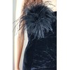 Women Ostrich Feather Brooch Pins Hoop Feather Corsage Cocktail Party