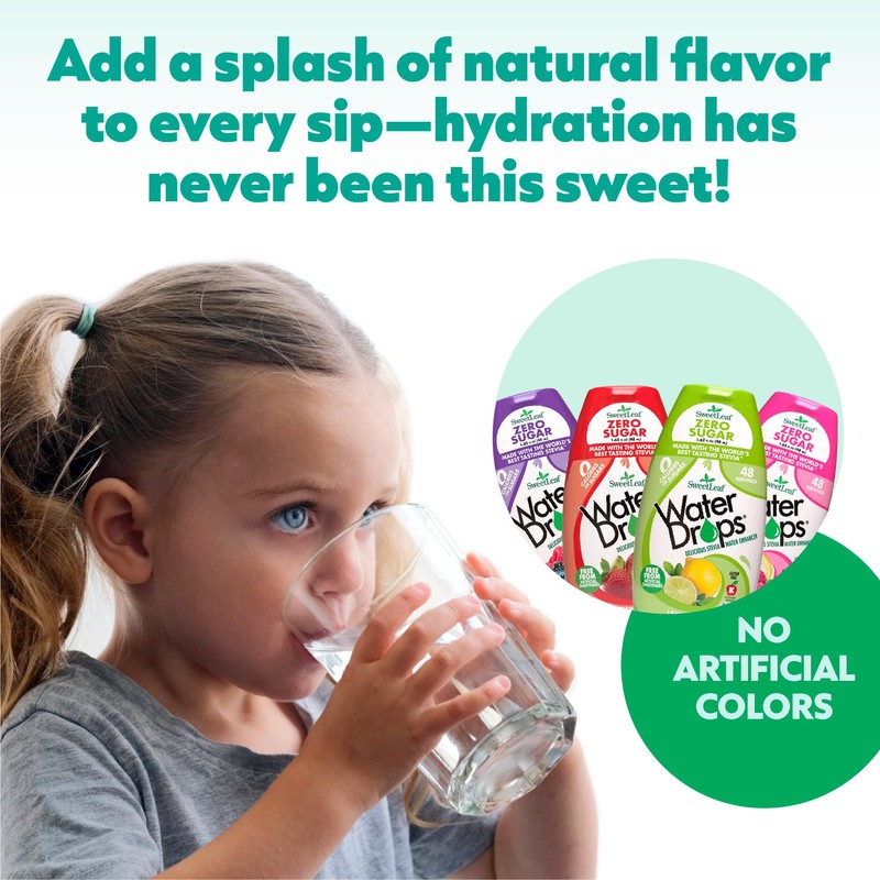 SweetLeaf Water Flavoring Drops - Stevia Water Enhancer, Sugar Free,