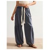 SOLY HUX Women's Baggy Pants Drawstring Waist Jogger Sweatpants with