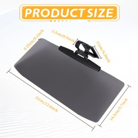 Sun Visor Extension for Car, Universal Car Sun Visor with Polarized Glare Protection, Anti Glare Visor Extender for Vehicle for Safe Driving UV Filtering