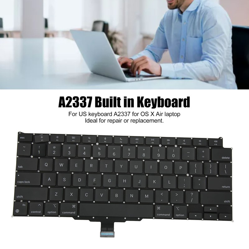 Replacement Keyboard Durable Reliable Replacement Keyboard for OS X Laptop